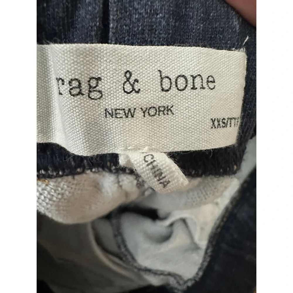 Rag & Bone Joggers XXS Miramar‎ Printed Faux Jeans Pull On Medium Wash #D6-5